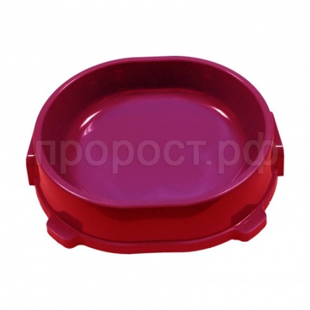 Миска пластик д/кошек 0,22л нескользящая фиолетовая/FG17904/Гризли