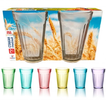 Набор стаканов Скандинавский стиль Микс 250мл (2шт) /785/2-Н5/Н7 /10шт/ДК