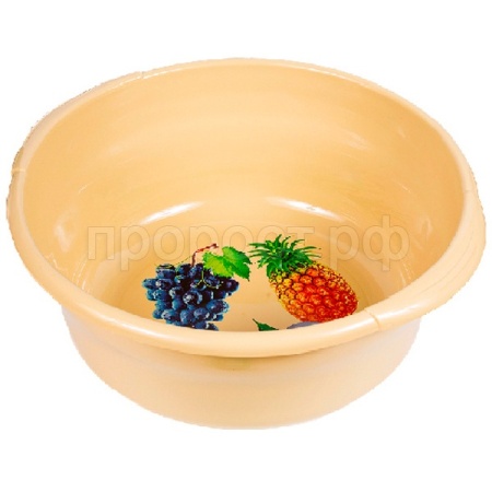 Таз 12л "Новинка" с ручками бежевый 03014 /10шт/Арз 