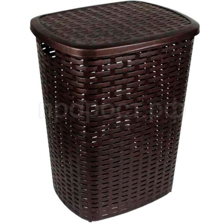Корзина д/белья 50л 35*43*53см коричневый /36920/VERDE