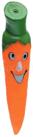 Игрушка с Морковь из винила д/средних и крупных пород 21см/ISJ2010/С2465/ЗР