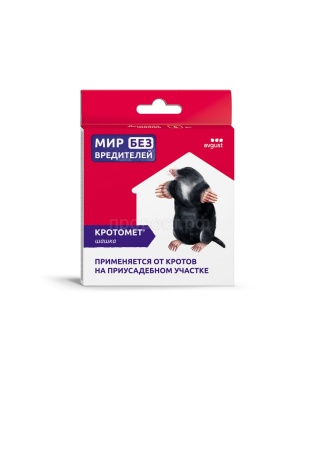 Шашка дымовая Кротомет от крота 4шт*3гр 20шт Август