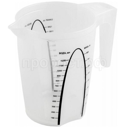 Кувшин мерный 1,5л Plast Team PT1147 /20шт/ПТ