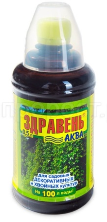 Здравень Аква Садовые декоративные и хвойные 0,5л с мерн.стак 12шт ВХ