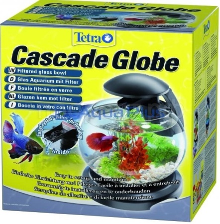 Аквариум круглый Tetra Caskade Globe(чёрный) 6,8л 27,9x27,9x32см/211827/АП