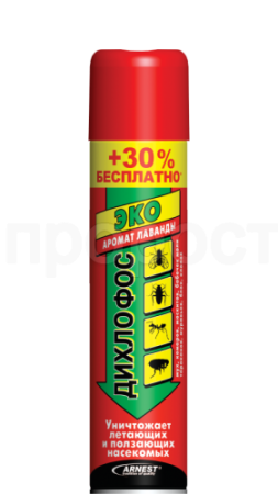 Дихлофос ЭКО 190мл+30% в подарок 24шт Арнест 05-044