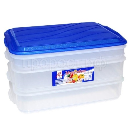 Контейнер д/продуктов Мультибокс 3-х ярусный 02051 /6шт/Милих