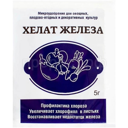Хелат железа 5гр пакет 60шт ИП Редькин