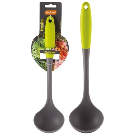 Половник Novita из нейлона с цветной ручкой из TPR 005426 /24шт/Mallony