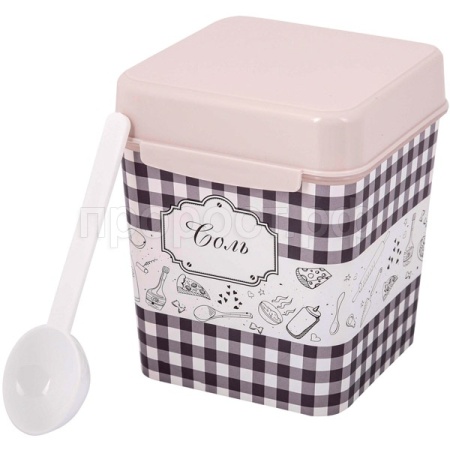 Емкость д/соли Плетенка с ложкой 1,2л М4832 /12шт/ Альтерн