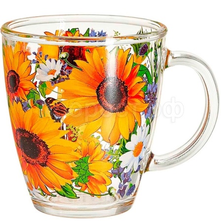 Кружка Подсолнухи 350мл /2025-Д /16шт/ДК
