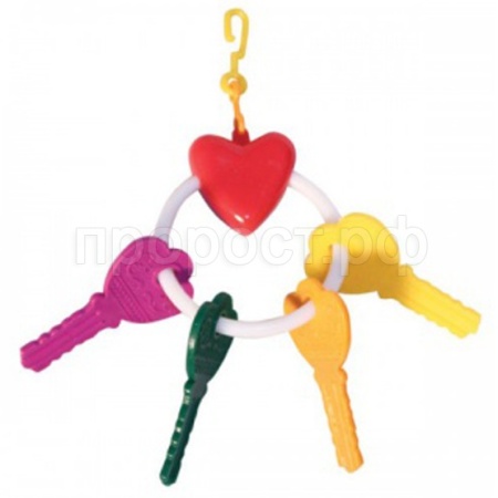 Игрушка д/птиц Связка ключей БЛИСТЕР SL043B/Вестерн