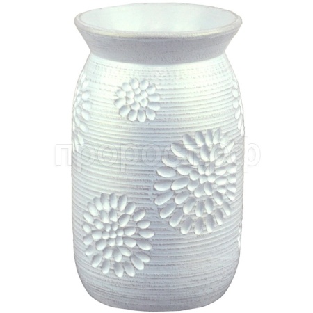 АЦ Ваза Астра белая флора h22см 24-523/663613     