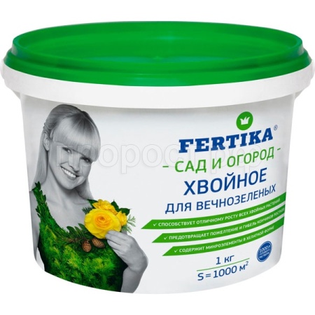 Фертика Хвойное для вечнозеленых Лето 1кг ВЕДРО 12шт