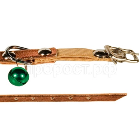 Ошейник синтетик 10мм д/кошек с резинкой 22-28см/00210102