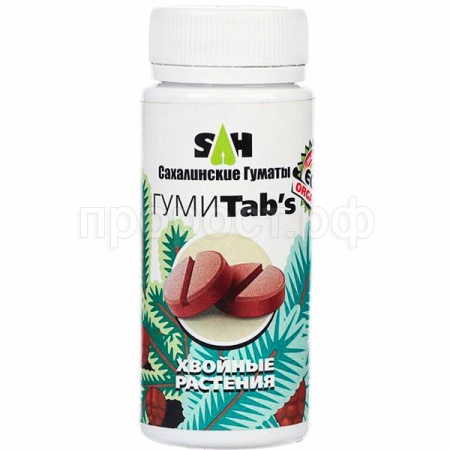 Сахалинские гуматы ГумиTabs 80гр для Хвойных 12шт