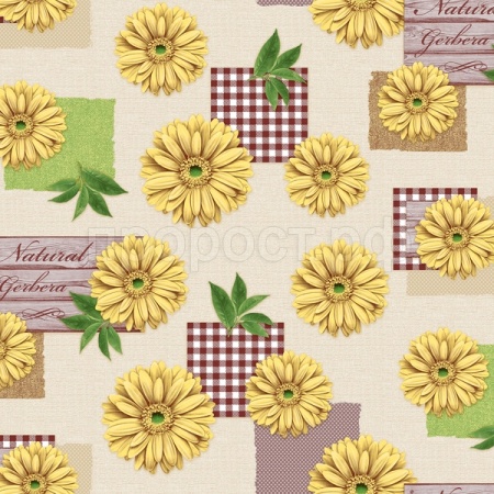 Клеенка столовая "МАЖОР" нетканная основа с ПВХ покрытием рулон 1,35м*20м (621/2) /Колорит