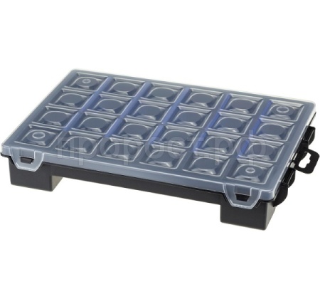 Органайзер д/мелочей ТВИН средний синий 27*19*5см М2982 /16шт/М-пласт