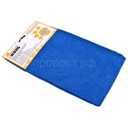 Тряпка д/пола 50*60см микрофибра синий 310236/10шт/Рыжий Кот
