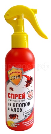 Бдительный страж ST-944 СПРЕЙ от клопов,блох 200мл 24шт с курком 