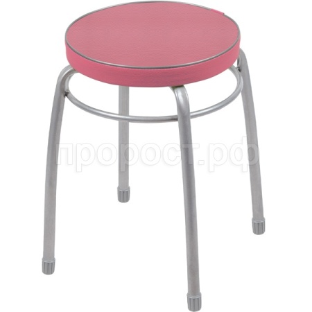 Табурет "Фабрик №1" круг. мягкое сиденье пепельная роза до 150кг ТФ01/10шт