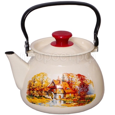 Чайник 3,5л с метал. ручкой сферич. слоновая кость Старая мельница 42104-132/6-У4 /4шт/Керчь