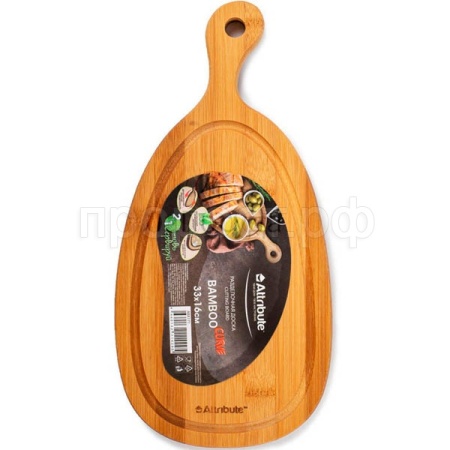 Доска раздел. BAMBOO CURVE 33*16см /ABX171/6шт/ATTRIBUTE