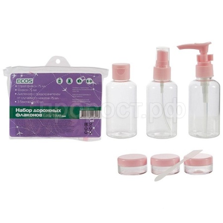 Набор дорожных флаконов Easy travel max /12шт/006955/Ecos
